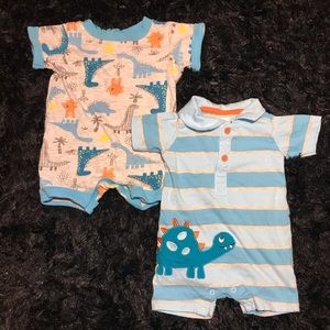 2pc Koala Kids Rompers 0-3M